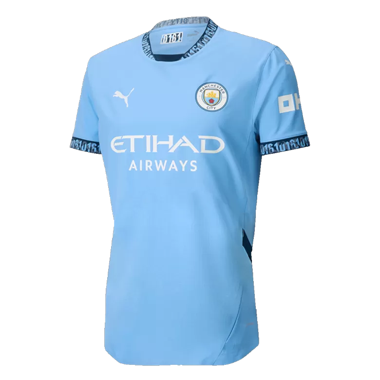 Authentic HAALAND #9 Soccer Jersey Manchester City Home Shirt 2024/25-UCL - bestsoccerstore