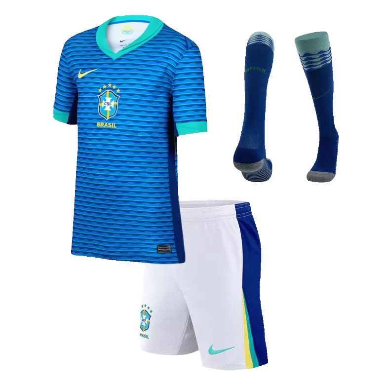 Kids Brazil Custom Away Full Soccer Kits
2024 - bestsoccerstore