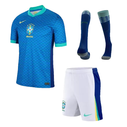 Brazil Away Custom Full Soccer Kit 2024 - bestsoccerstore