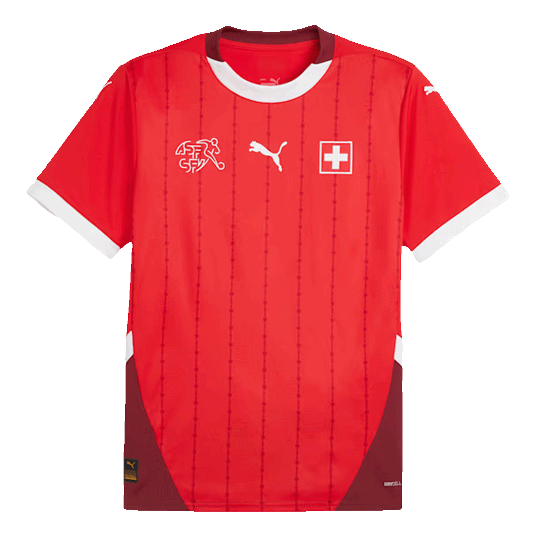 Switzerland Soccer Jersey Home Custom Shirt - bestsoccerstore