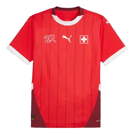 Switzerland Soccer Jersey Home Custom Shirt 2024 - bestsoccerstore