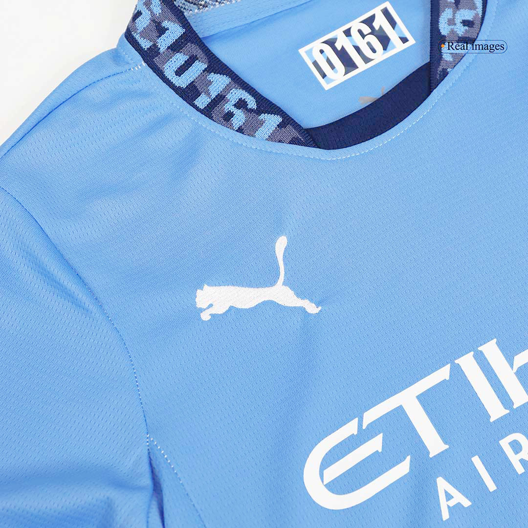 Kids Manchester City Home Custom Soccer Kits - bestsoccerstore