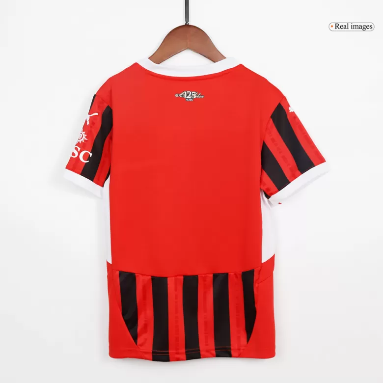 Kids AC Milan Custom Home Soccer Kits 2024/25 - bestsoccerstore