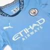 Kids Manchester City Custom Home Soccer Kits 2024/25 - bestsoccerstore