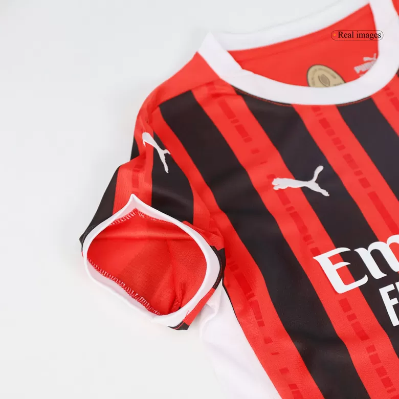 Kids AC Milan Custom Home Soccer Kits 2024/25 - bestsoccerstore