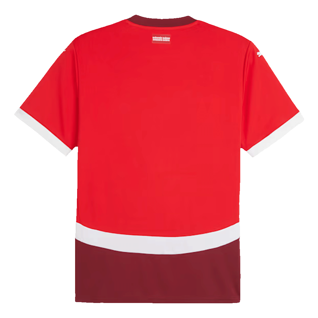 Switzerland Soccer Jersey Home Custom Shirt