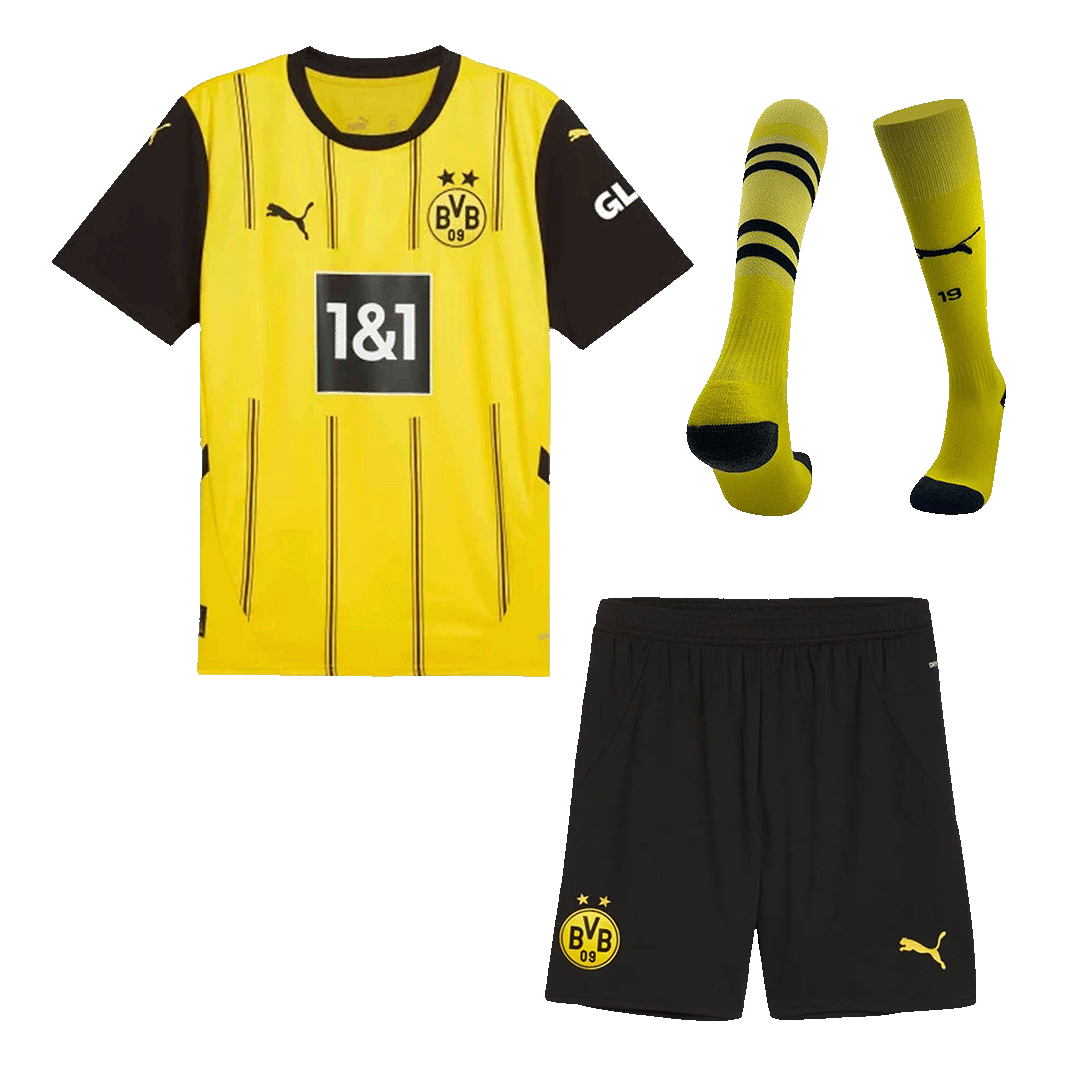 Borussia Dortmund Home Custom Full Soccer Kit - bestsoccerstore