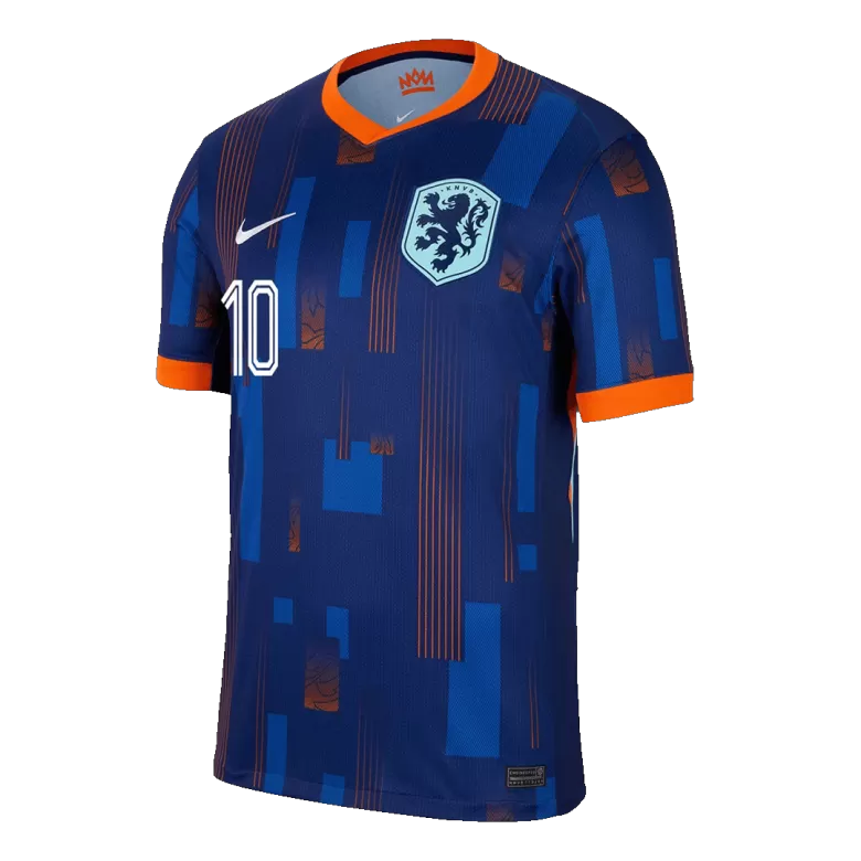 MEMPHIS #10 Netherlands Soccer Jersey Away Custom Shirt 2024 - bestsoccerstore