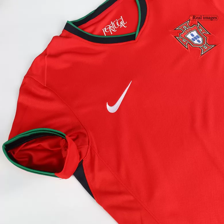 Portugal Soccer Jersey Home Custom Shirt 2024 - bestsoccerstore