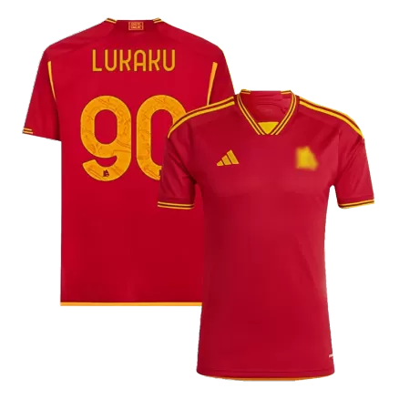 LUKAKU #90 Roma Soccer Jersey Home Custom Shirt 2023/24 - bestsoccerstore