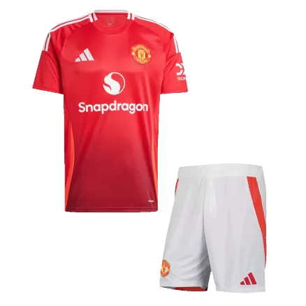 Manchester United Home Soccer Uniform Kits 2024/25 - bestsoccerstore