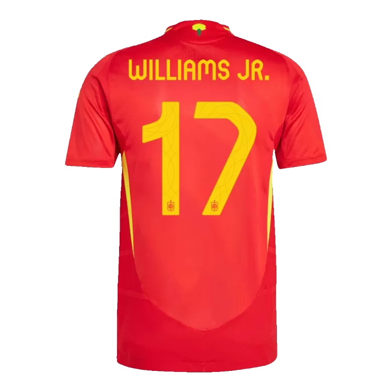 Authentic WILLIAMS JR. #17 Soccer Jersey Spain Home Shirt 2024 - bestsoccerstore