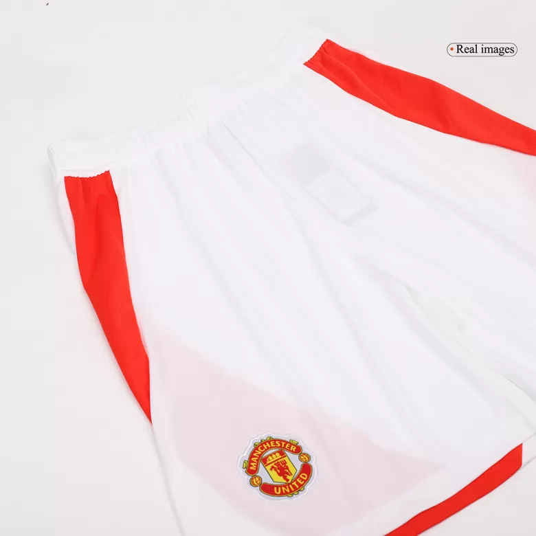 Manchester United Soccer Shorts Custom Home 2024/25 - bestsoccerstore