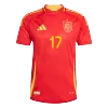 Authentic WILLIAMS JR. #17 Soccer Jersey Spain Home Shirt 2024 - bestsoccerstore