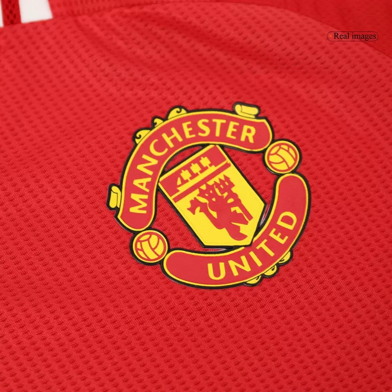 Authentic Manchester United Home Custom Soccer Jersey Kit 2024/25 - bestsoccerstore