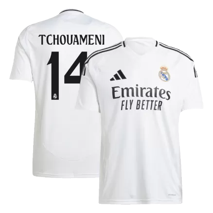 TCHOUAMENI #14 Real Madrid Soccer Jersey Home Custom Shirt 2024/25 - bestsoccerstore