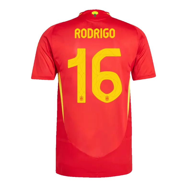 Authentic RODRIGO #16 Soccer Jersey Spain Home Shirt 2024 - bestsoccerstore