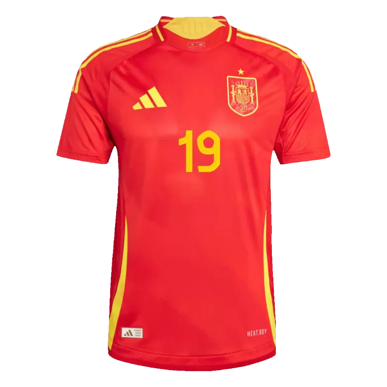 Authentic LAMINE YAMAL #19 Soccer Jersey Spain Home Shirt 2024 - bestsoccerstore