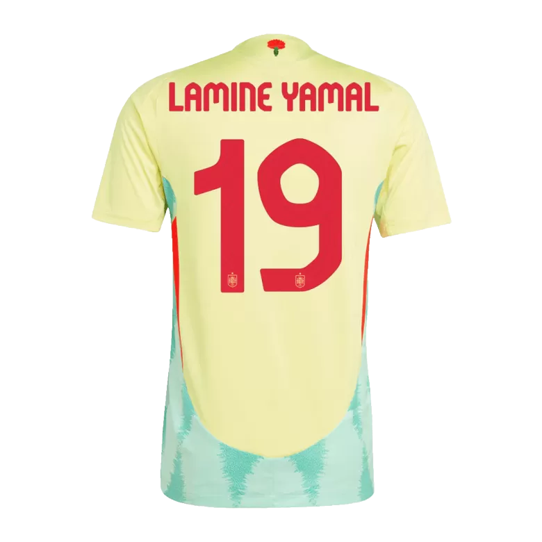 Authentic LAMINE YAMAL #19 Soccer Jersey Spain Away Shirt 2024 - bestsoccerstore