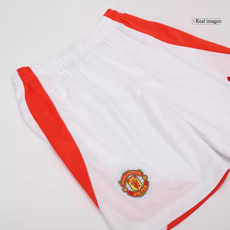 Kids Manchester United Custom Home Soccer Kits 2024/25 - bestsoccerstore