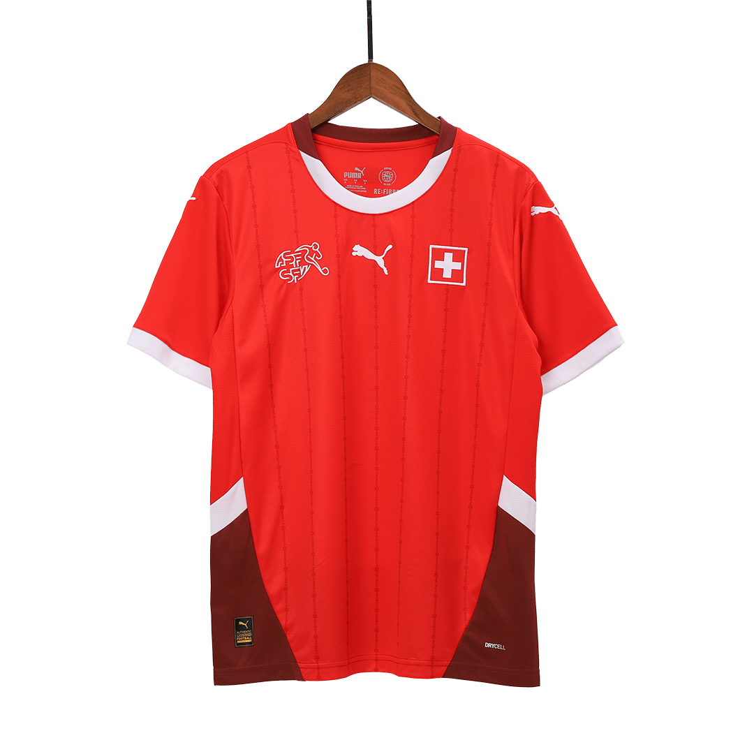 Switzerland Soccer Jersey Home Custom Shirt