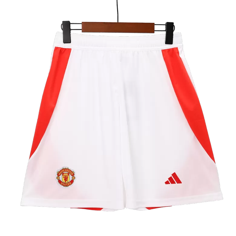 Manchester United Soccer Shorts Custom Home 2024/25 - bestsoccerstore