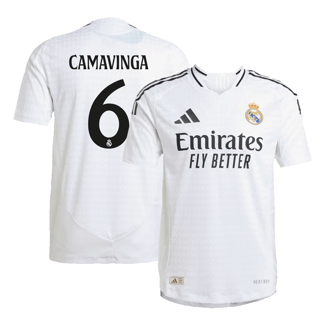 Real Madrid CAMAVINGA #6 Home Custom Player Version Soccer Jersey - bestsoccerstore