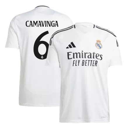 CAMAVINGA #6 Real Madrid Soccer Jersey Home Custom Shirt 2024/25 - bestsoccerstore
