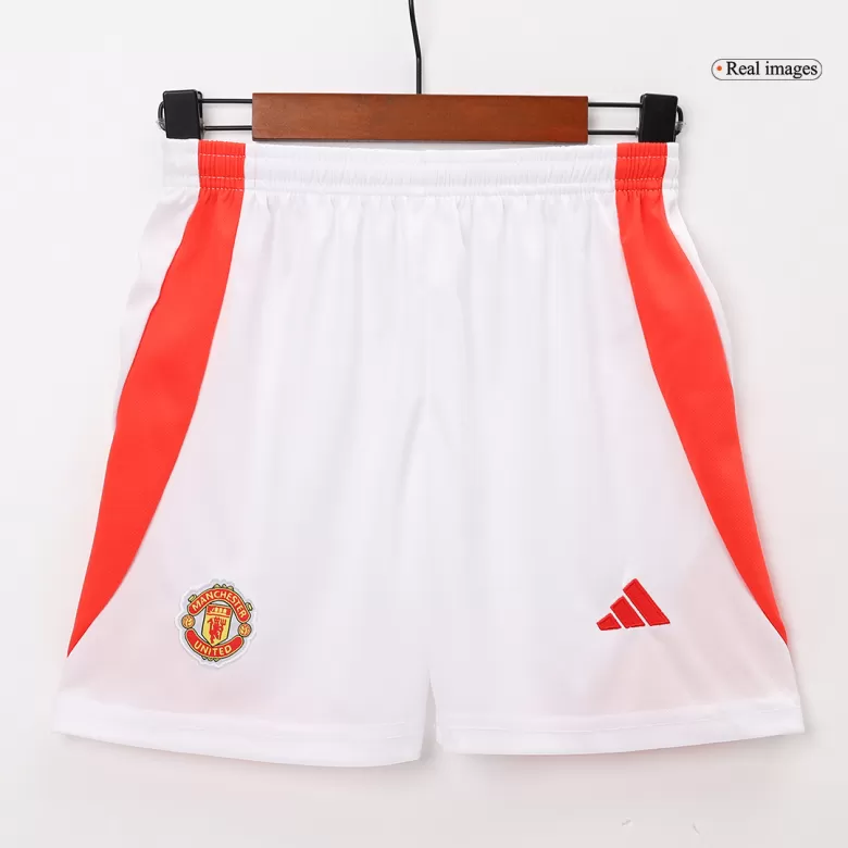 Kids Manchester United Custom Home Soccer Kits 2024/25 - bestsoccerstore