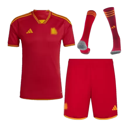 Roma Home Custom Full Soccer Kit 2023/24 - bestsoccerstore