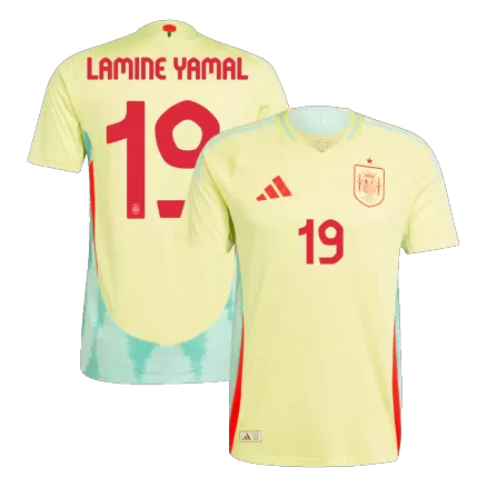 Authentic LAMINE YAMAL #19 Soccer Jersey Spain Away Shirt 2024 - bestsoccerstore