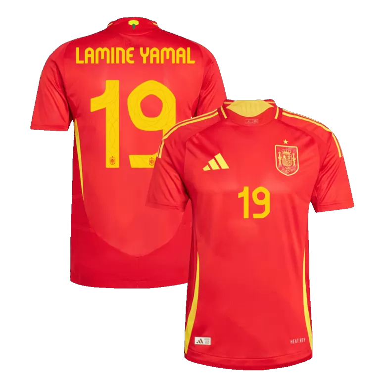 Authentic LAMINE YAMAL #19 Soccer Jersey Spain Home Shirt 2024 - bestsoccerstore