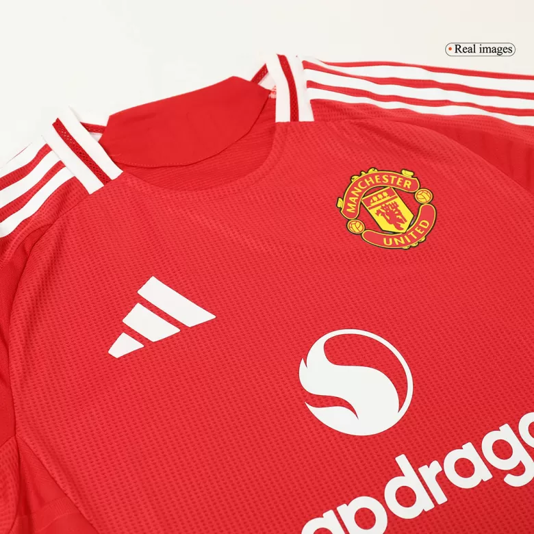 Authentic Manchester United Jersey Custom Home Soccer Full Soccer Kit 2024/25 - bestsoccerstore