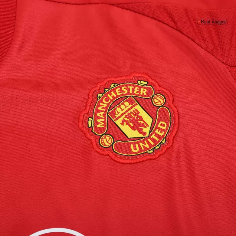 Kids Manchester United Custom Home Soccer Kits 2024/25 - bestsoccerstore