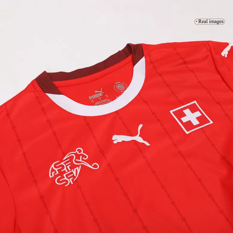 Switzerland Soccer Jersey Home Custom Shirt 2024 - bestsoccerstore