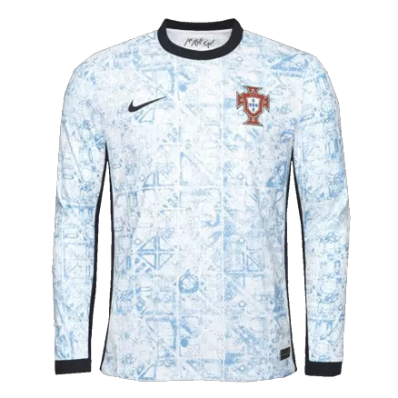 Authentic Portugal Long Sleeve Jersey Away Football Shirt 2024 - bestsoccerstore