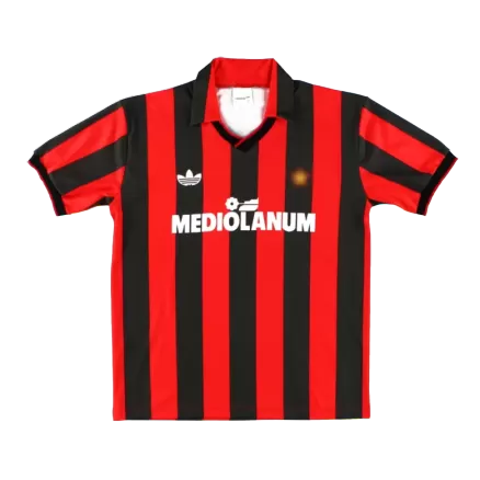 AC Milan Retro Jersey Home Soccer Shirt 1991/92 - bestsoccerstore