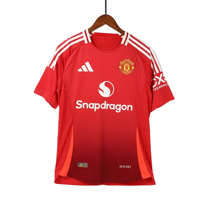 Authentic Manchester United Jersey Custom Home Soccer Full Soccer Kit 2024/25 - bestsoccerstore