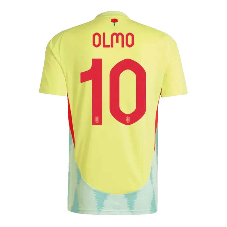 OLMO #10 Spain Soccer Jersey Away Custom Shirt 2024 - bestsoccerstore