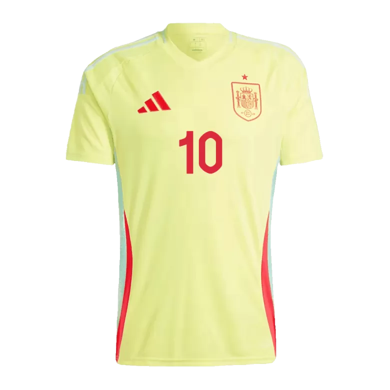 OLMO #10 Spain Soccer Jersey Away Custom Shirt 2024 - bestsoccerstore