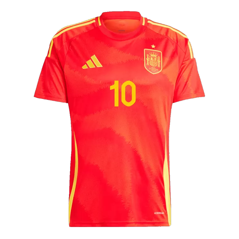 Spain Jersey Custom OLMO #10 Soccer Jersey Home 2024 - bestsoccerstore