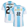 Authentic L.MARTÍNEZ #22 Soccer Jersey Argentina Home Shirt 2024 - bestsoccerstore
