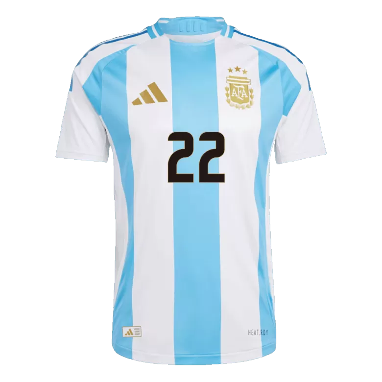 Authentic L.MARTÍNEZ #22 Soccer Jersey Argentina Home Shirt 2024 - bestsoccerstore