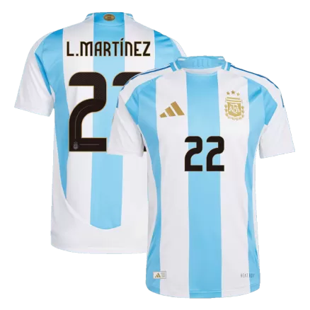 Authentic L.MARTÍNEZ #22 Soccer Jersey Argentina Home Shirt 2024 - bestsoccerstore