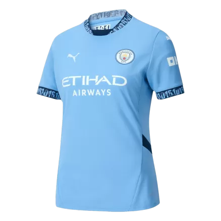 Manchester City Soccer Jersey Home Women's Custom Shirt 2024/25 - bestsoccerstore