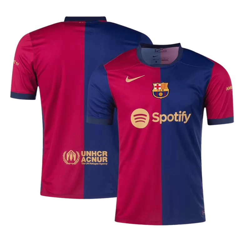 Barcelona Soccer Jersey Home Custom Shirt 2024/25 - bestsoccerstore