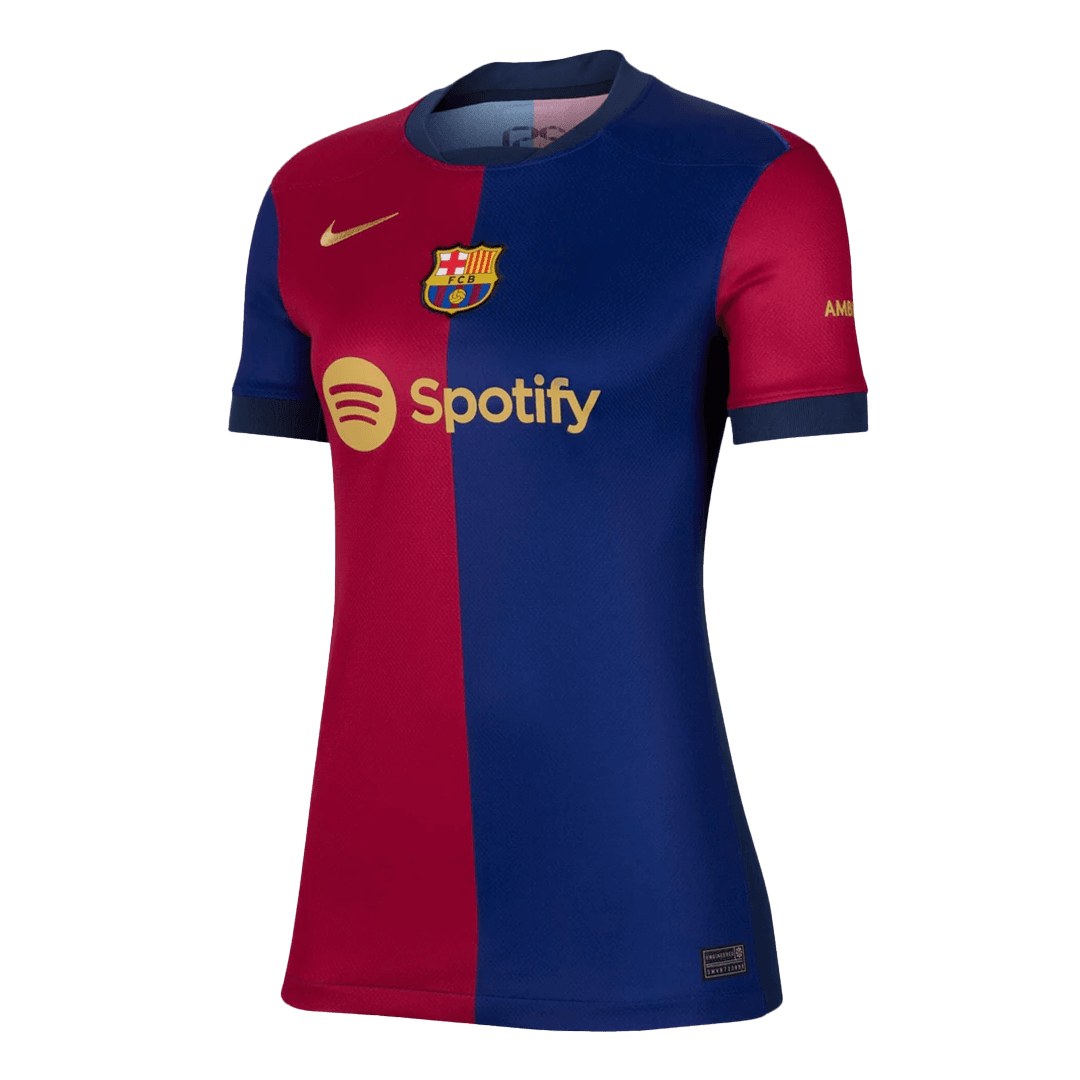 Barcelona Soccer Jersey Home Women's Custom Shirt - bestsoccerstore