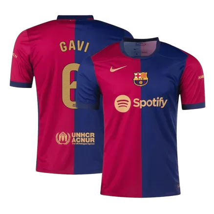 GAVI #6 Barcelona Soccer Jersey Home Custom Shirt 2024/25 - bestsoccerstore