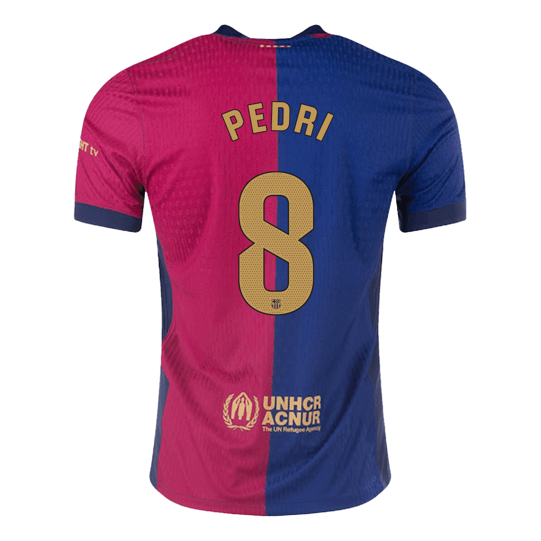 Barcelona PEDRI #8 Home Custom Player Version Soccer Jersey