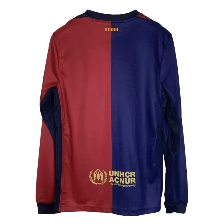 Barcelona Long Sleeve Jersey Home Football Shirt 2024/25 - bestsoccerstore